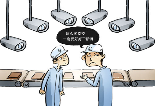 陽光工作 物業(yè)公司在工作區(qū)域加裝攝像頭